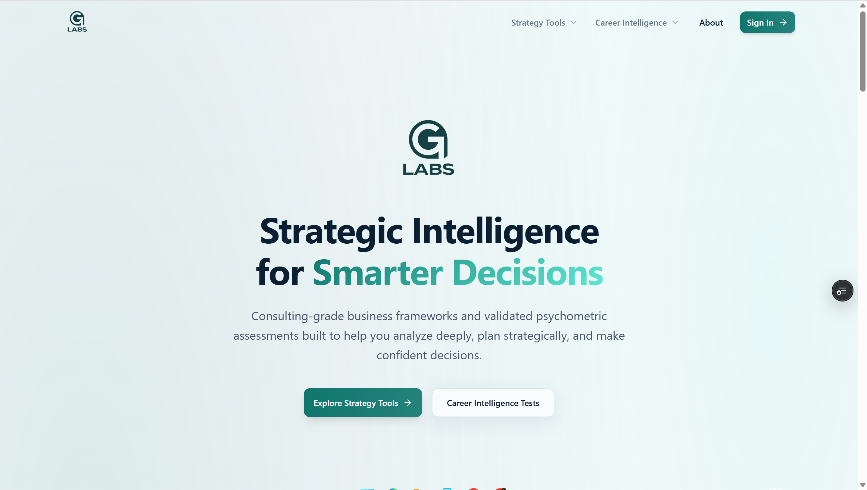 Glabs - Strategic Intelligence Platform